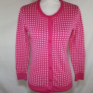 MERONA Pink & White Sweater, Size M